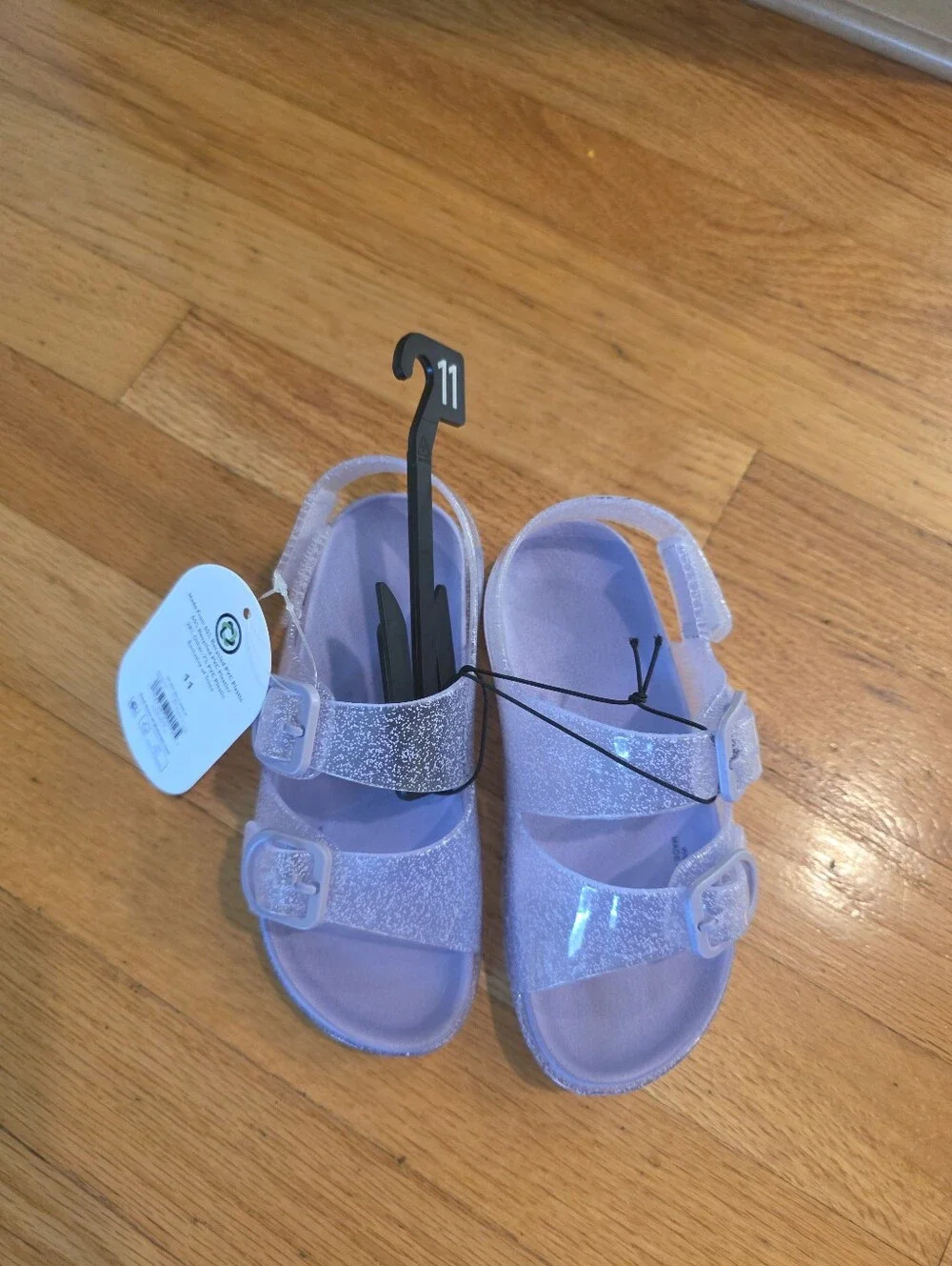 Wonder Nation Girls Purple Sandals